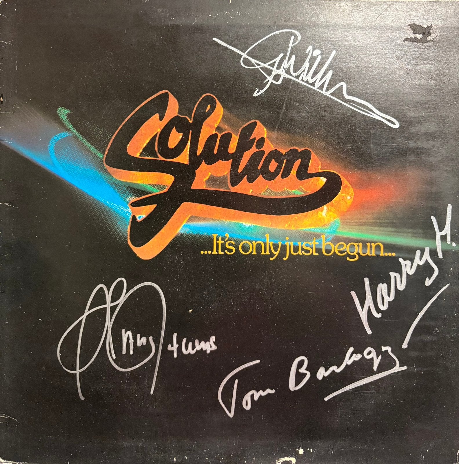 Nederpop LP Solution GESIGNEERD!, Overige genres, Gesigneerd, Ophalen of Verzenden, 12 inch