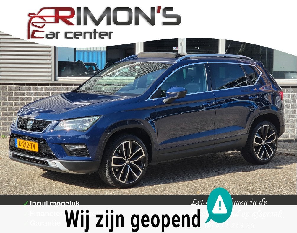 Seat Ateca 1.4 EcoTSI Automaat Navi 360 Camera Pano Leder Tr, Auto's, Gebruikt, 4 cilinders, 150 pk, Ateca