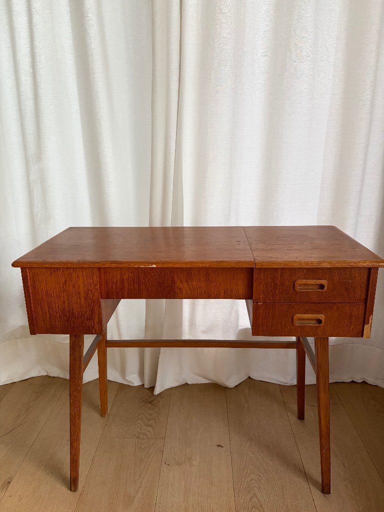 Vintage houten naai (of make up) tafel, Ophalen, Gebruikt, 50 tot 100 cm, Minder dan 100 cm