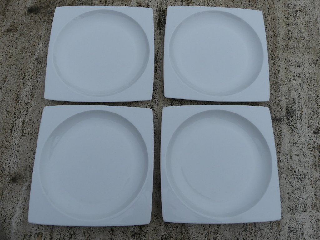 4 x Nieuw Dinerbord Wedgwood PLATO SQUARE, Nieuw, Ophalen of Verzenden, Bord(en), Modern