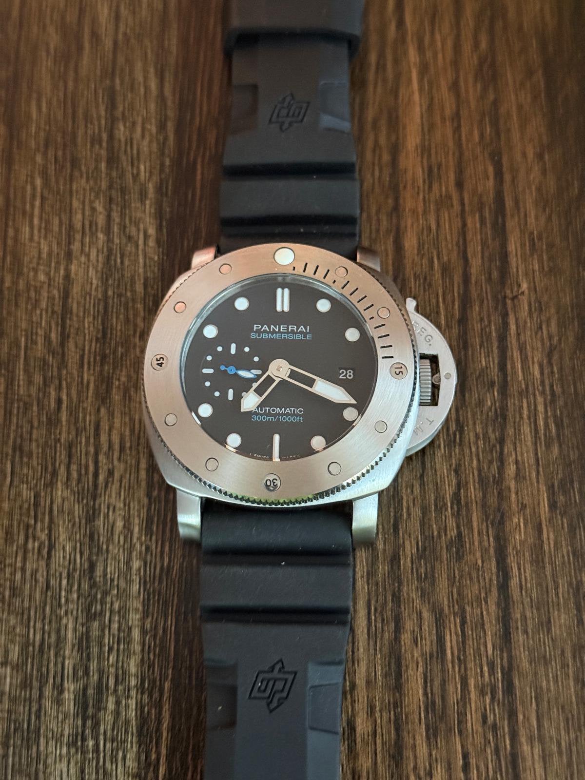 Panerai. Submersible 47, Sieraden, Tassen en Uiterlijk, Horloges | Heren, Ophalen of Verzenden, Nieuw, Staal, Overige merken