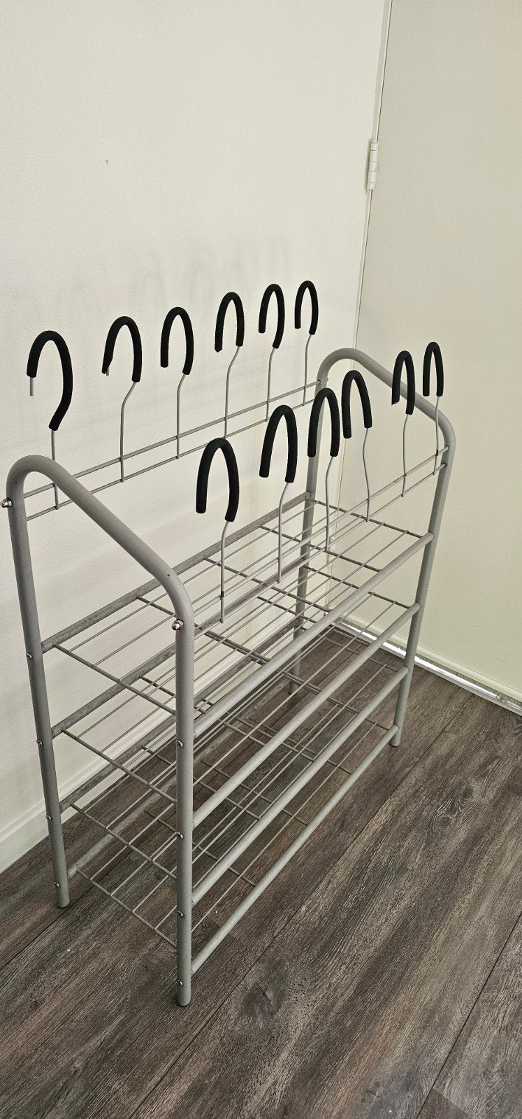 Schoenenrek met 3 lagen en laarzenhangers, Ophalen of Verzenden