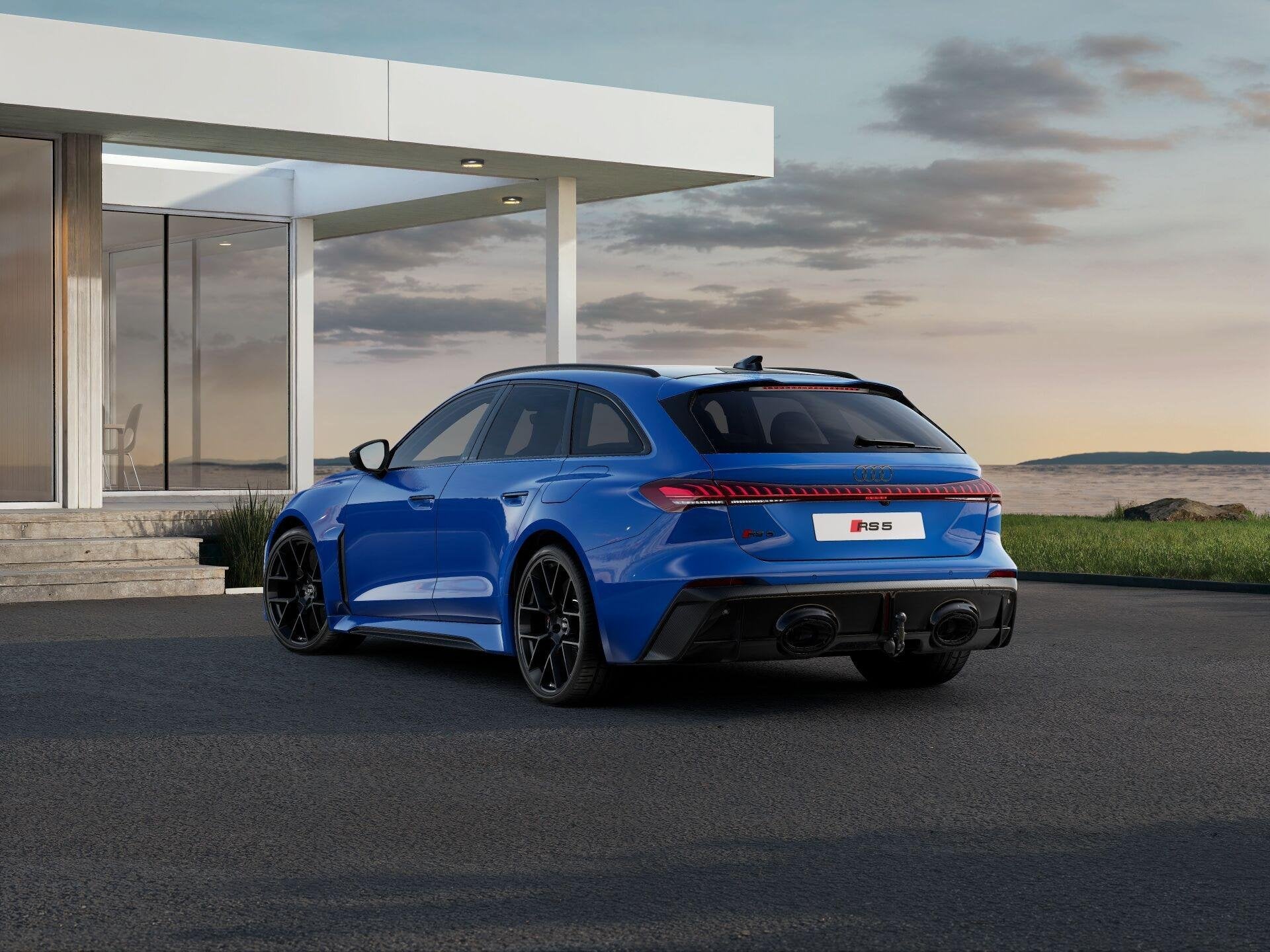Audi RS 5 Avant e-hybrid 639pk quattro | Optiek Pakket Carbo, Automaat, 12 maanden, Blauw, RS5
