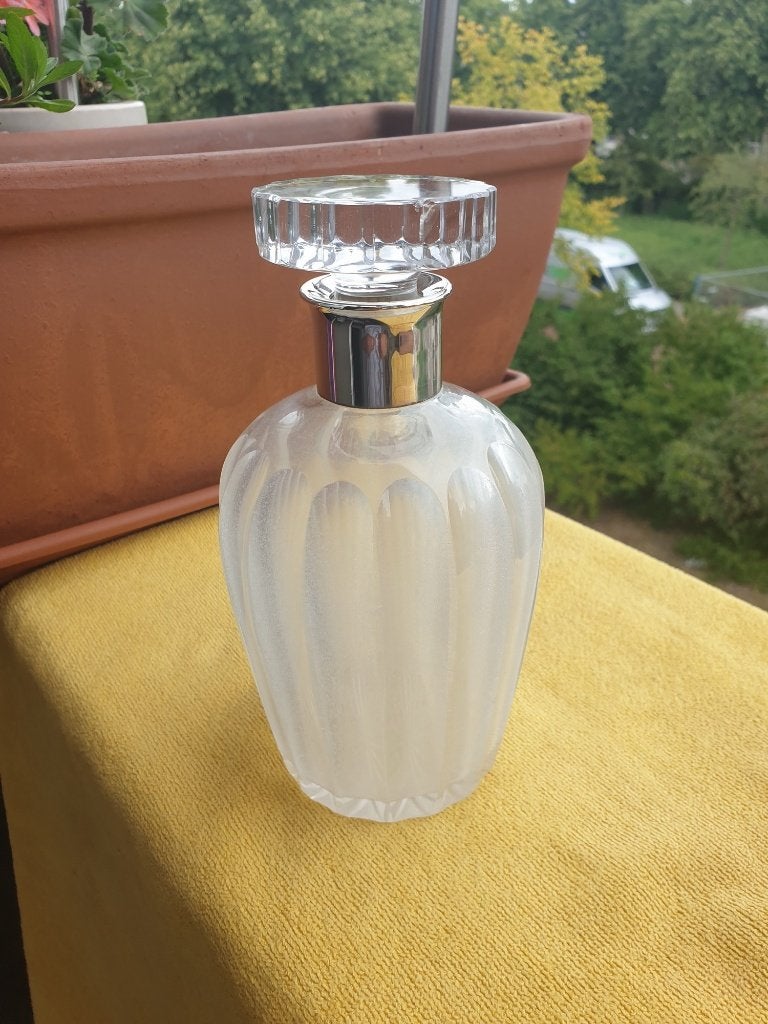 Kristallen Karaf, Zilver met Stop, 2 Manco's, Ophalen of Verzenden
