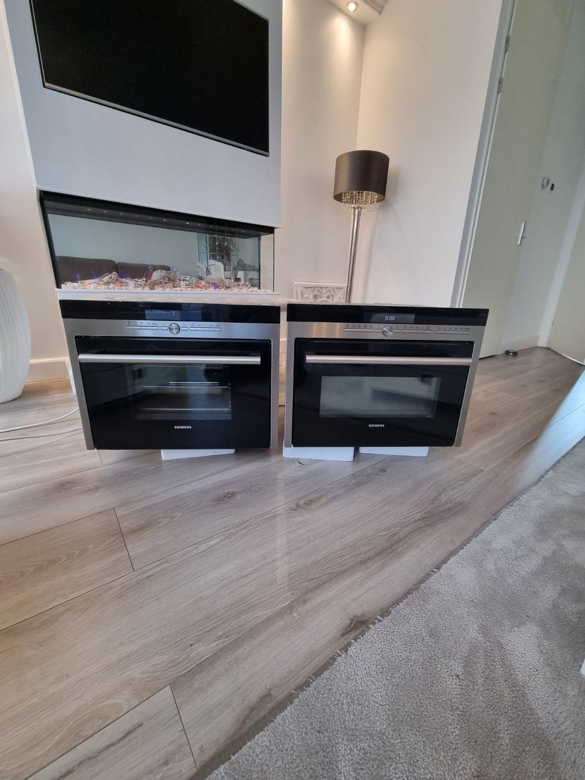 Luxe siemens set combi oven magnetron en combi stoomoven, Ophalen, Combimagnetron, Gebruikt, 60 cm of meer
