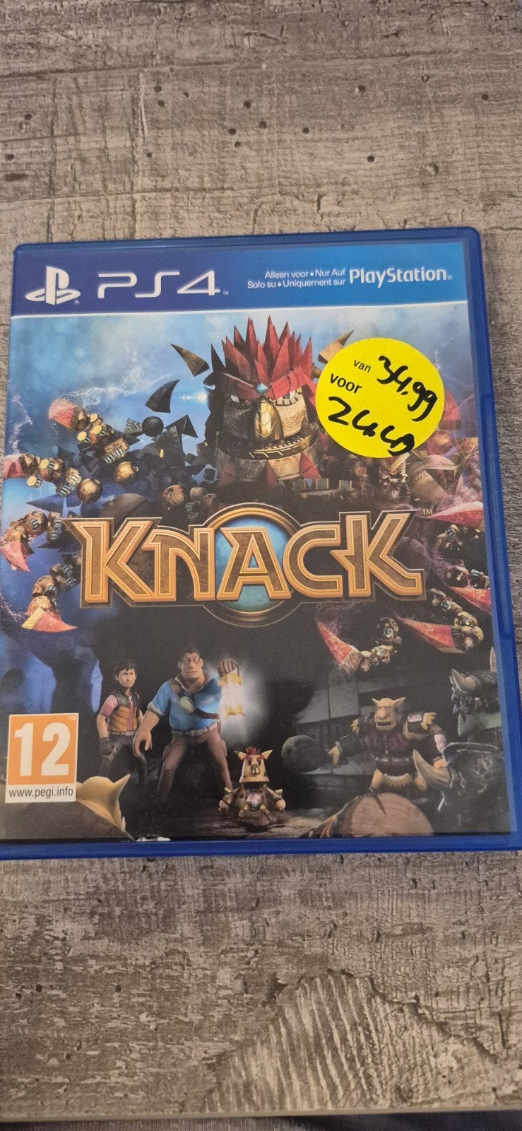 Knack PS4, Spelcomputers en Games, Games | Sony PlayStation 4, Avontuur en Actie, Gebruikt, 1 speler, Ophalen of Verzenden