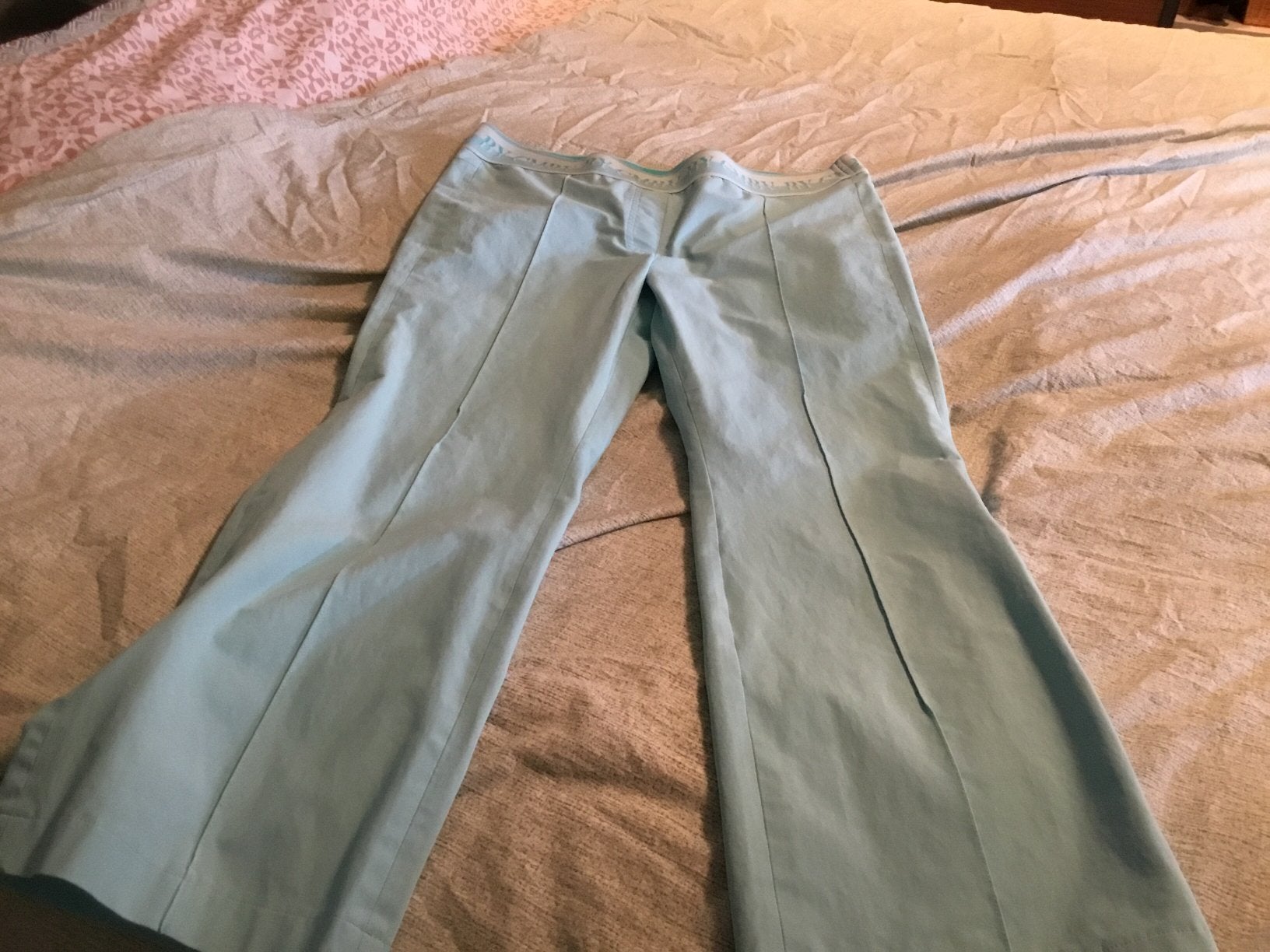CAMBIO flared broek model Ranee maat 42 zacht turqoise, Zwart, Maat 42/44 (L), Ophalen of Verzenden, Zo goed als nieuw