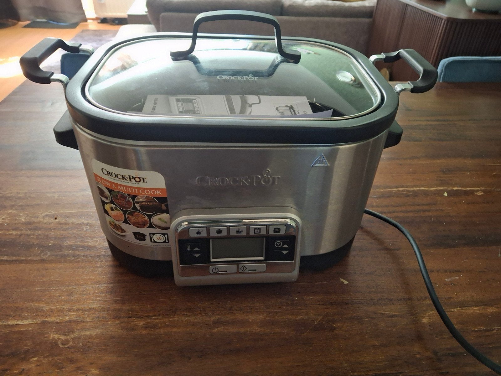 Crock-Pot Slow & Multi Cooker 5.6L - Zo goed als nieuw, Ophalen, Timer, Zo goed als nieuw