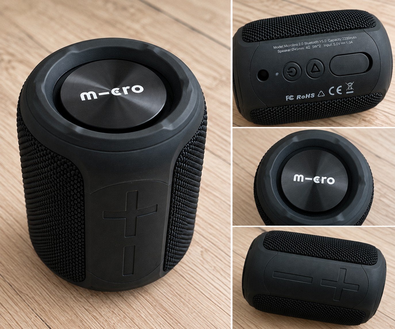 M-Cro Microlino 2.0 Bluetooth Speaker Zwart 10W, Overige merken, Ophalen of Verzenden, Zo goed als nieuw, Draagbare speaker