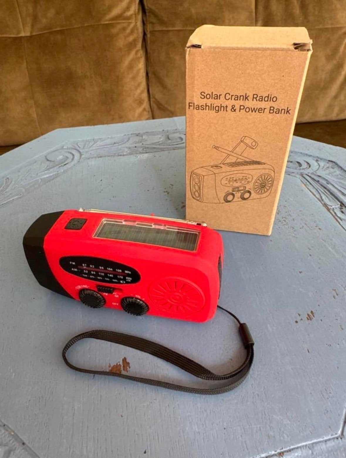 Solar Crank Radio Zaklamp Powerbank - Nieuw in doos, Ophalen of Verzenden, Nieuw, Radio