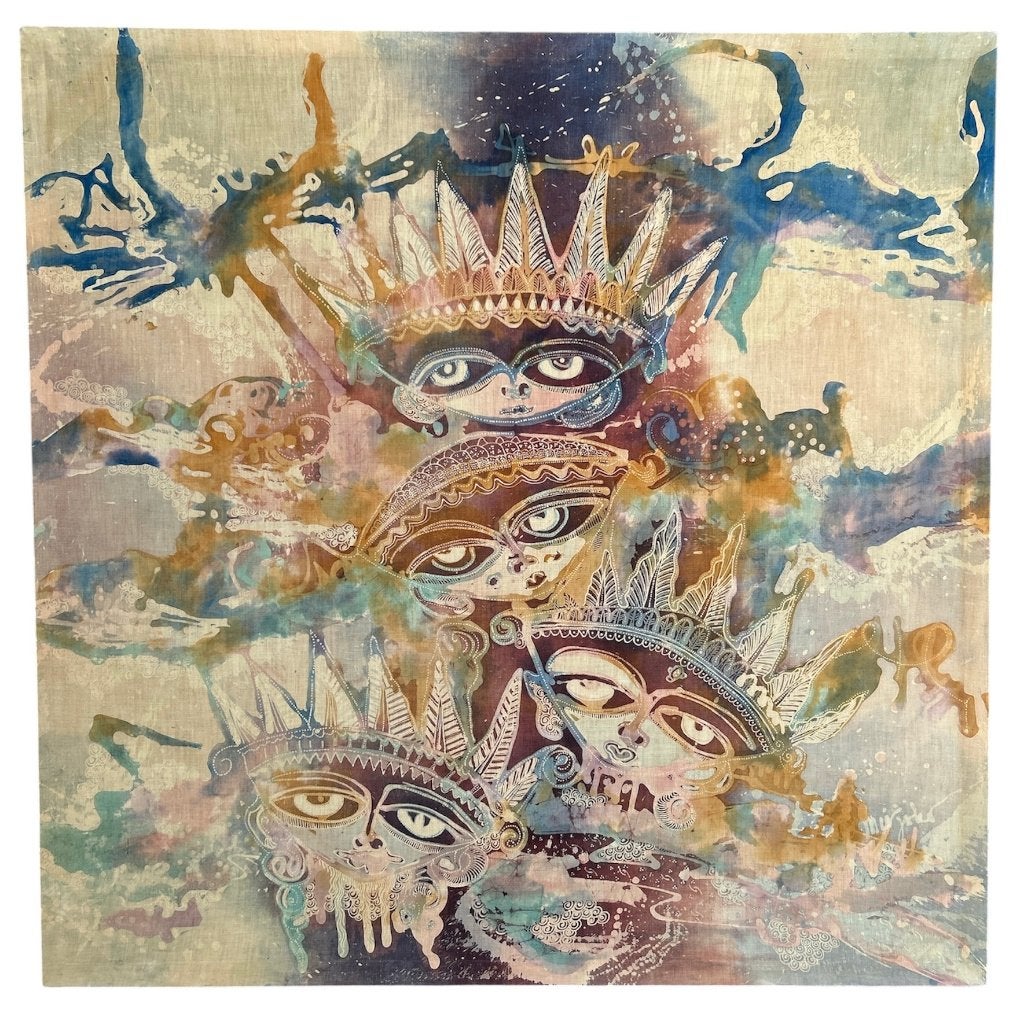Groot Batik schilderij W.H.Kabul # 205, Ophalen