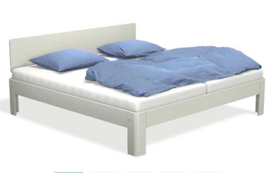 Auping Auronde 2000 (48cm) 180x200 Pure White 2M Elektrisch, Verstelbaar, Wit, Tweepersoons, Ophalen of Verzenden