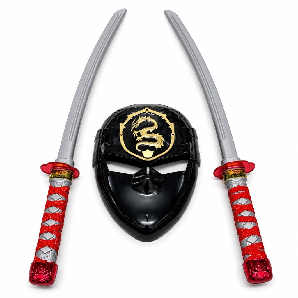 Dubbele speelgoed katana + Masker, Ophalen of Verzenden, ., ., .