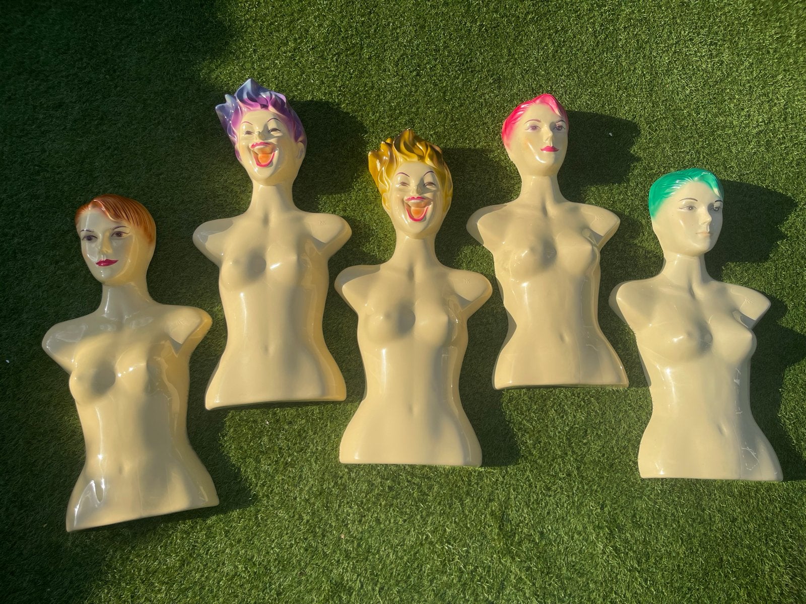 5 x Vintage Mannequin Bovenlichamen - Uniek Design, Antiek en Kunst, Ophalen of Verzenden