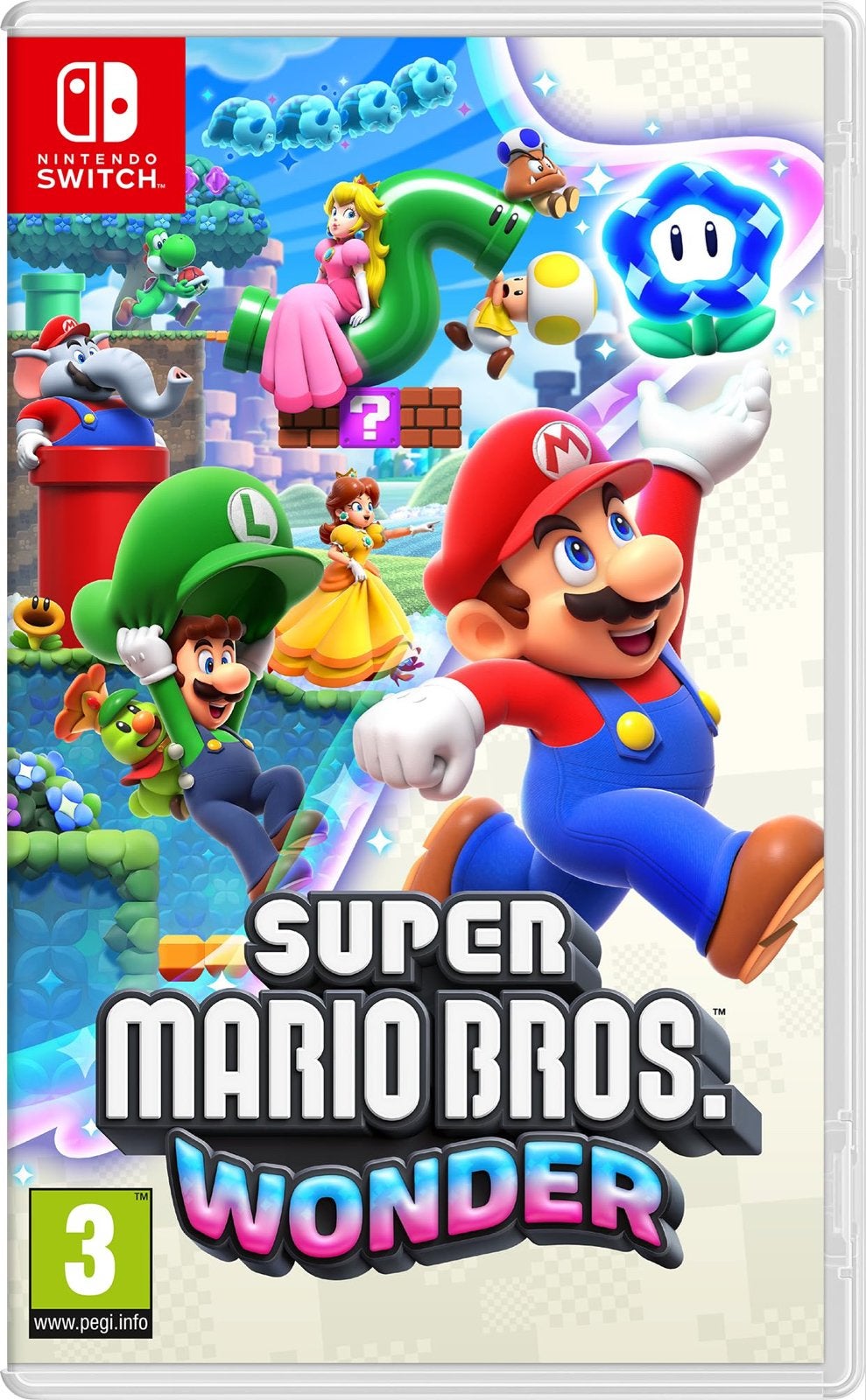 Super Mario Bros. Wonder - Nintendo Switch, Spelcomputers en Games, Ophalen, Met games, Zo goed als nieuw, Zonder controller