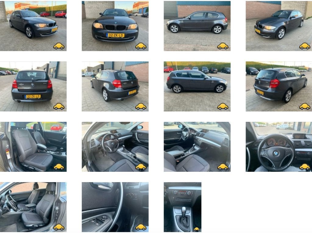 BMW 1-Serie 2.0 120I 3DR AUT 2008 Grijs, Auto's, Achterwielaandrijving, 1995 cc, 4 cilinders, 1200 kg