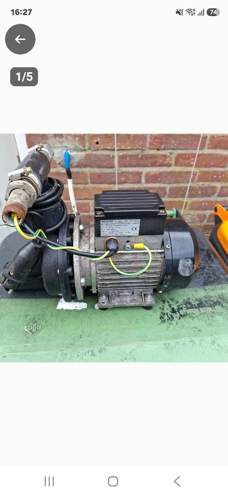 Waterpomp Aquajet - Gebruikt, Ophalen of Verzenden, Gebruikt, Elektrisch, Overige typen