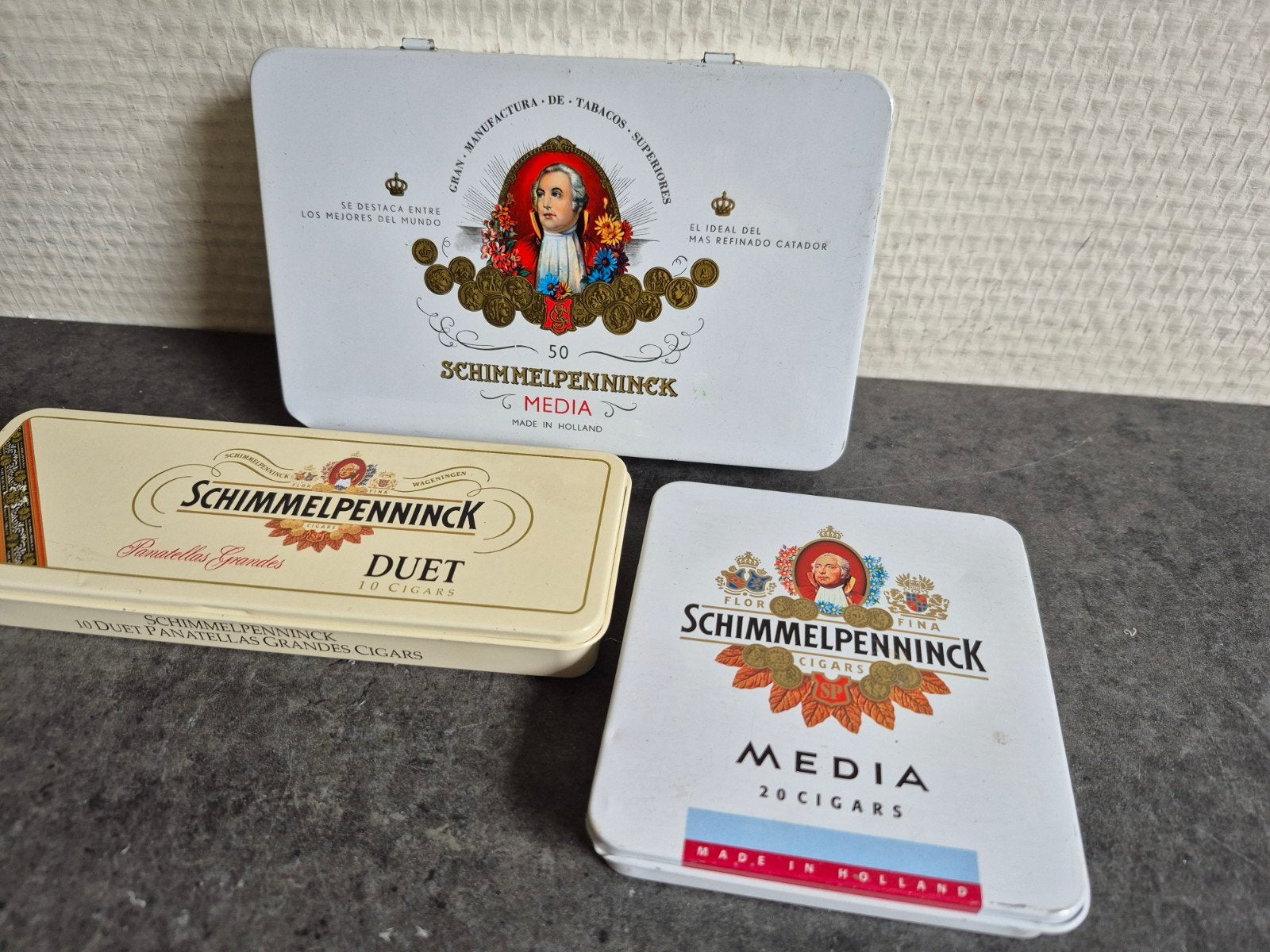 Sigarenblikjes Schimmelpenninck, Ophalen of Verzenden, Tabaksdoos of Verpakking