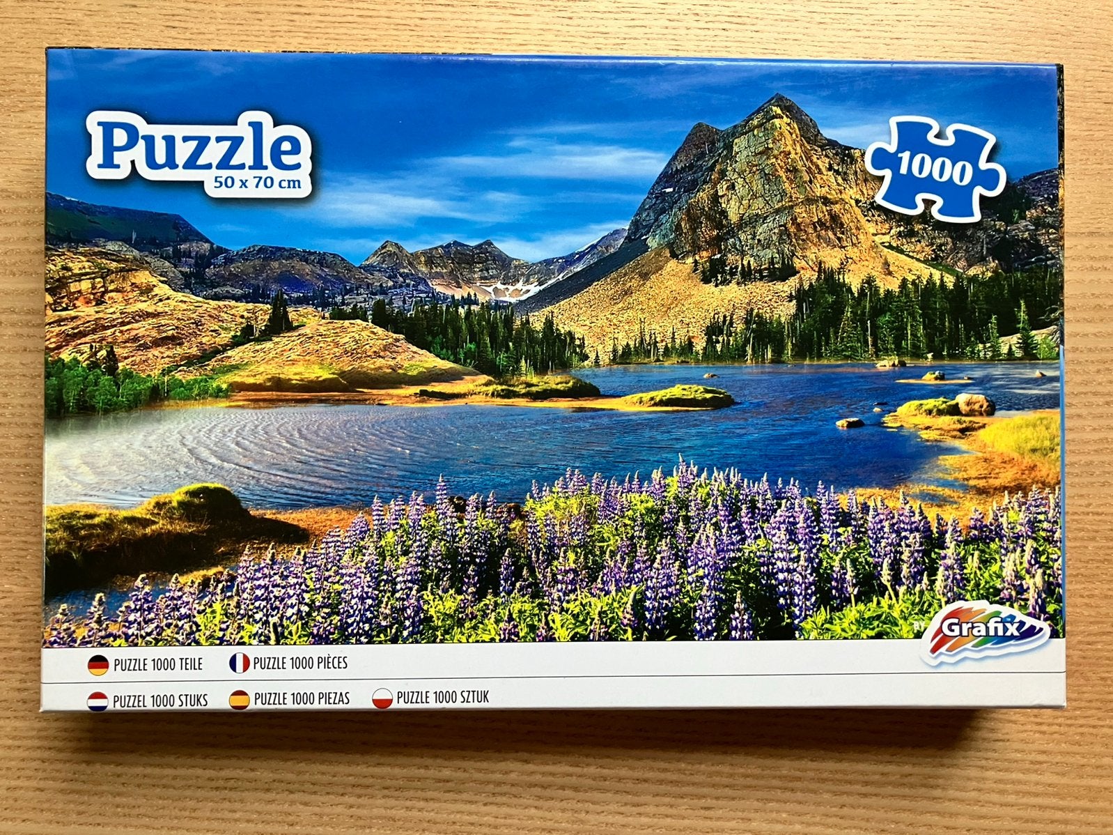 Puzzel landschap 1000 stukjes, Ophalen of Verzenden, 500 t/m 1500 stukjes, Gebruikt, Legpuzzel