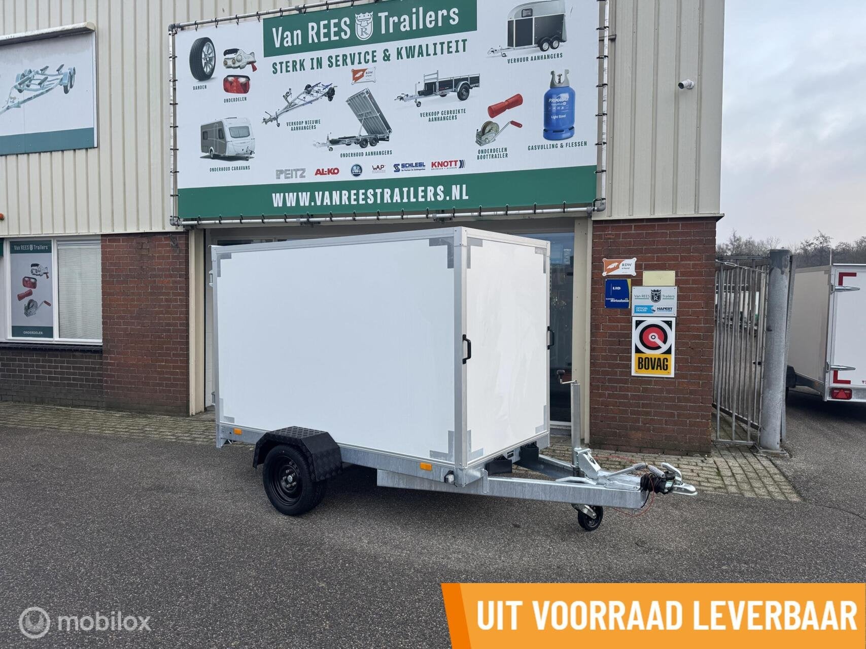 NIEUW VDM Gesloten Trailer 300x150x150 1500kg LED, Nieuw