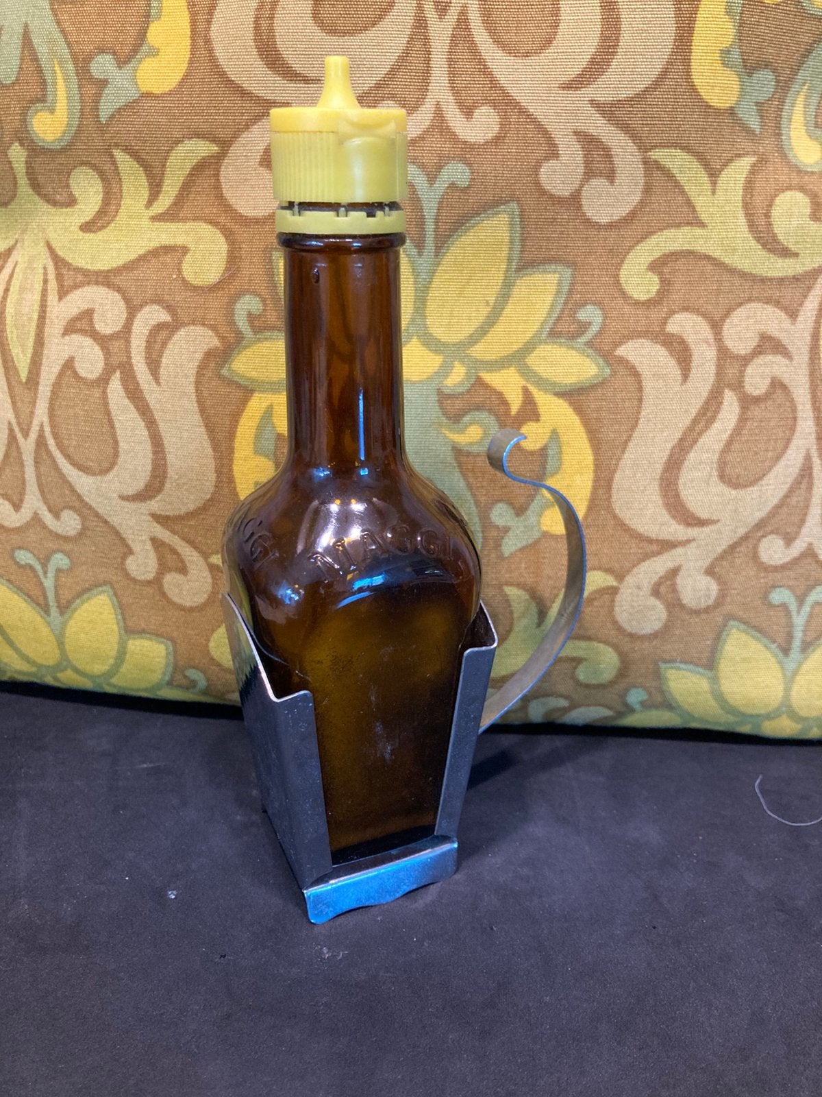 Vintage maggiflesje met houder (070826), Ophalen of Verzenden