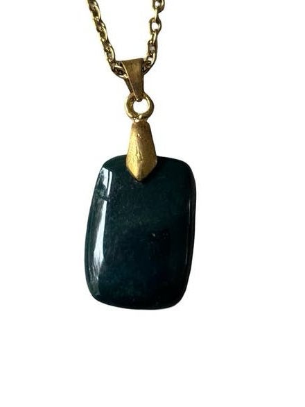 Bloedsteen Edelsteen Ketting - Roestvrijstaal Sieraden, Vanbeeksaar4@gmail.com, Nieuw, Ophalen of Verzenden, Schimmelstraat
