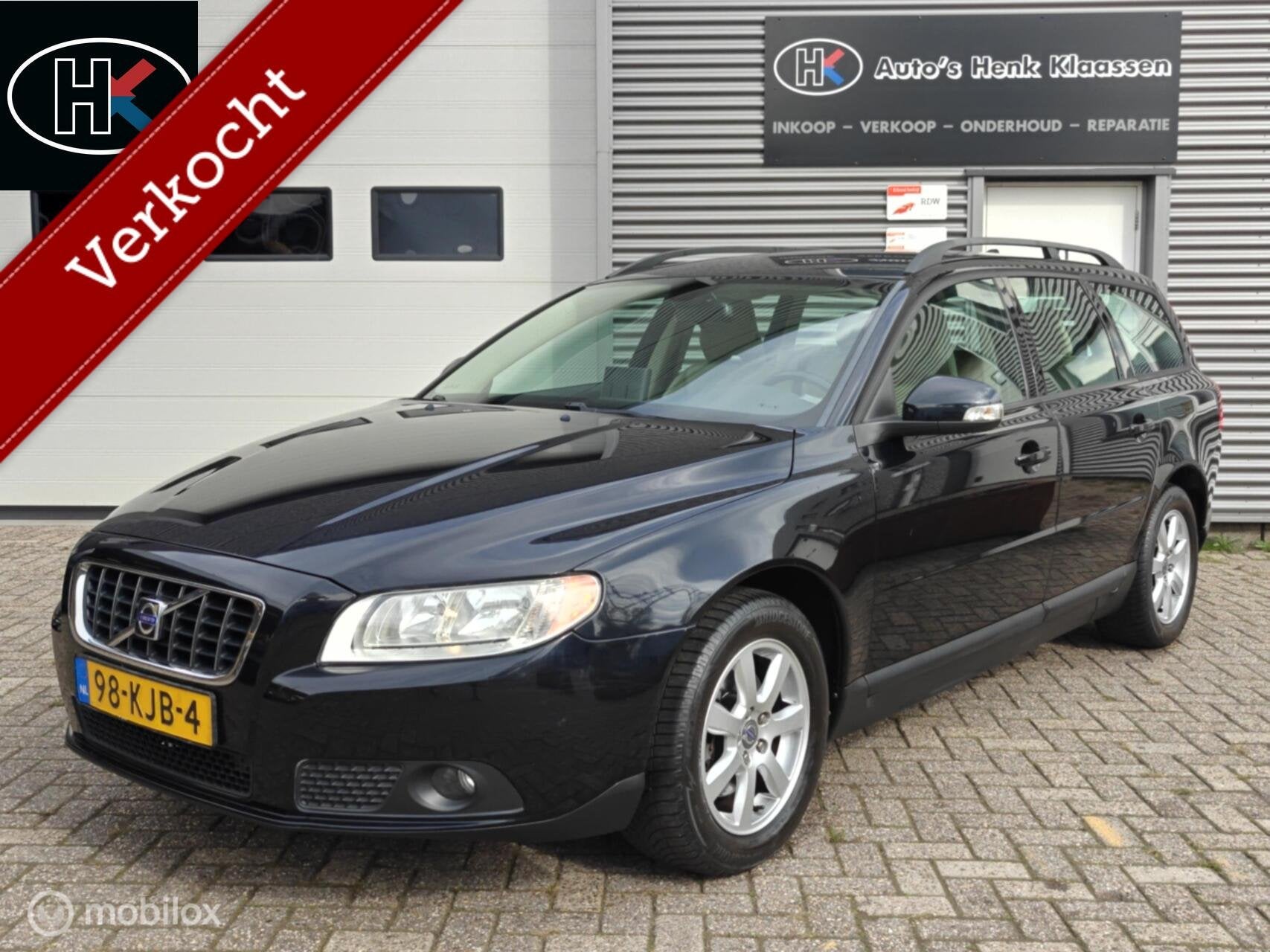 Volvo V70 2.0 Clima Cruise LM Volleer Parkeersensor Trekhaak, 145 pk, 4 cilinders, Verwarmde buitenspiegels, Zwart