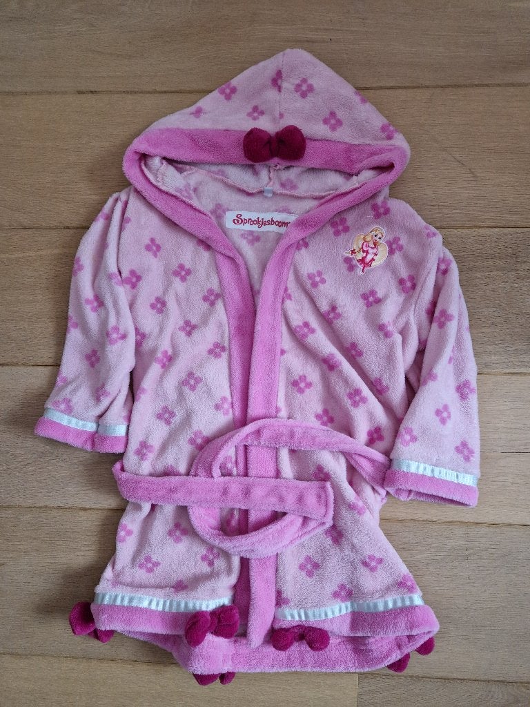 Badjas roze Assepoester Efteling maat 110/116, Kinderen en Baby's, Meisje, Efteling, Ophalen of Verzenden, Overige typen