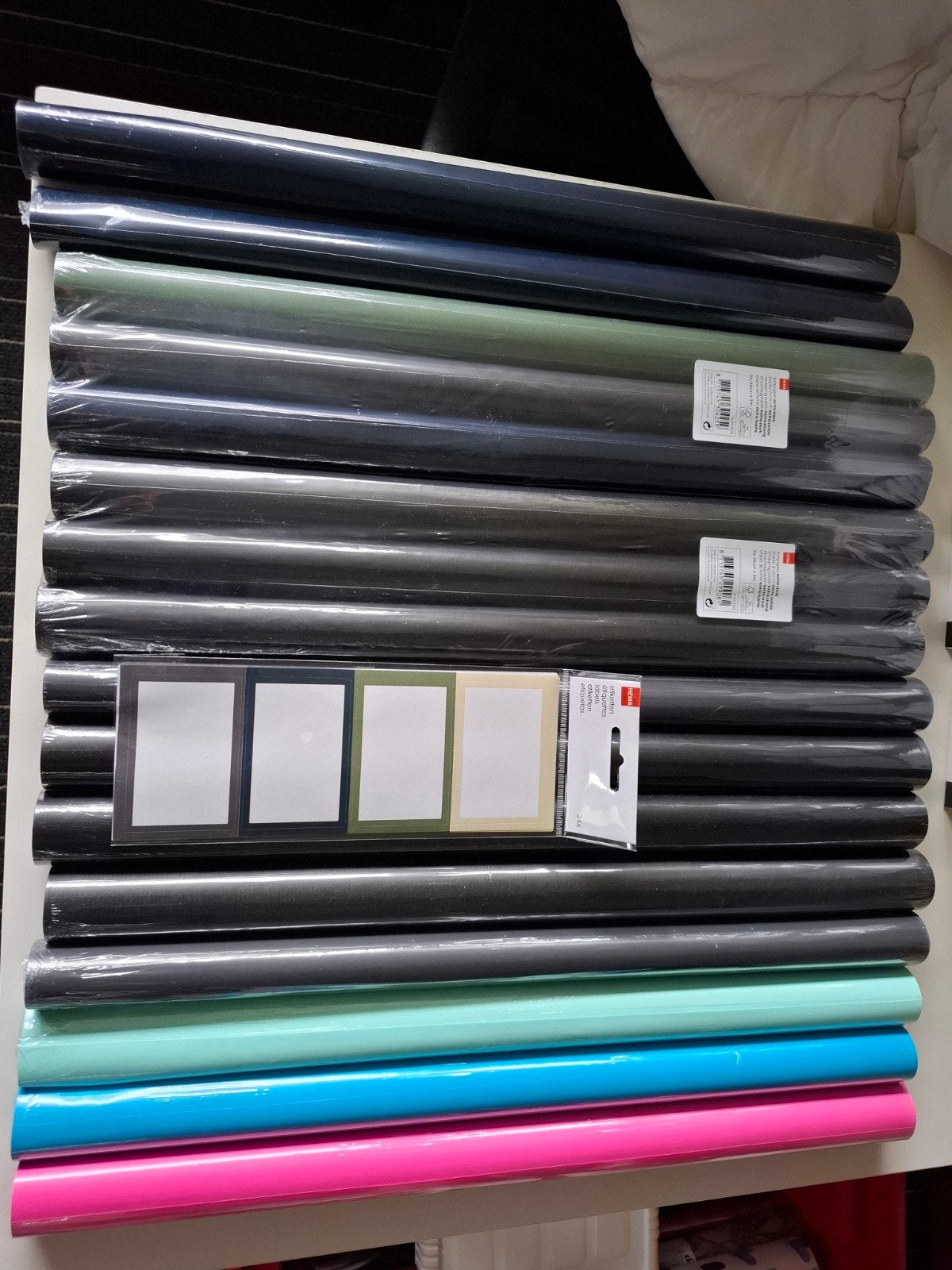 hema kaftpapier plus 24 etiketten, Ophalen of Verzenden, Nieuw