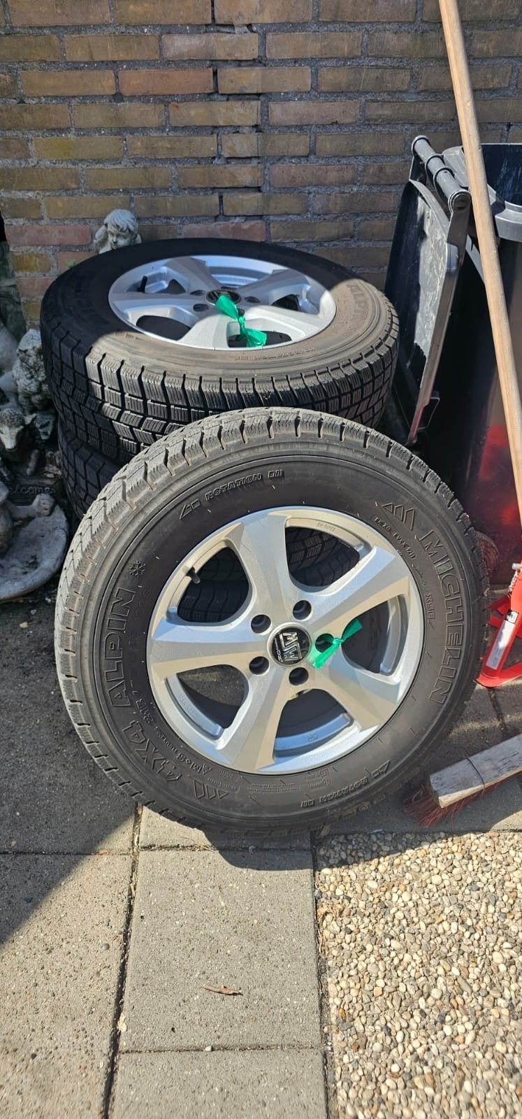 Goede Michelin winterbanden met velgen, Ophalen, Gebruikt