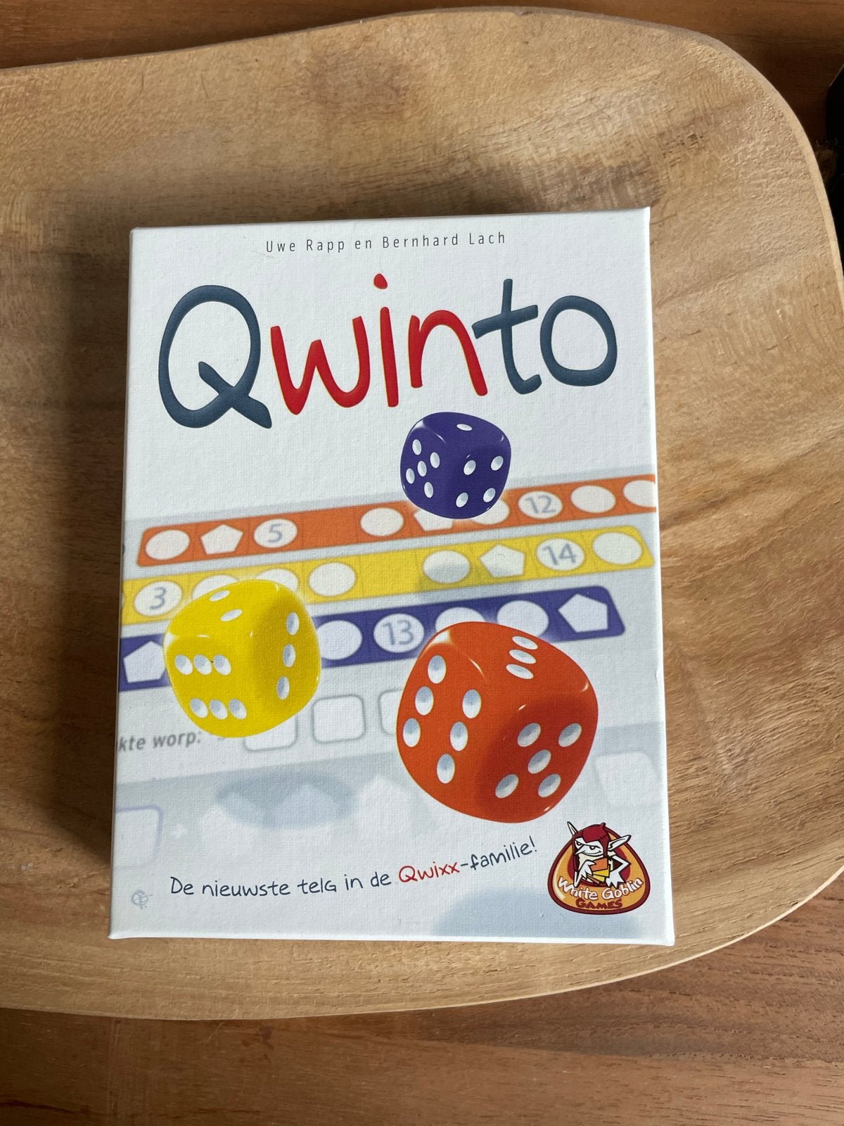 Qwinto dobbelspel - De nieuwste telg in de Qwixx-familie!, Drie of vier spelers, Ophalen of Verzenden, Zo goed als nieuw