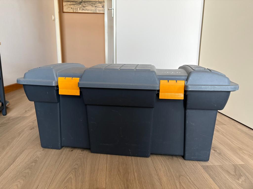Grote kunststof opbergbox ZAG, Doe-het-zelf en Verbouw, Gereedschapskisten, Ophalen, Gebruikt