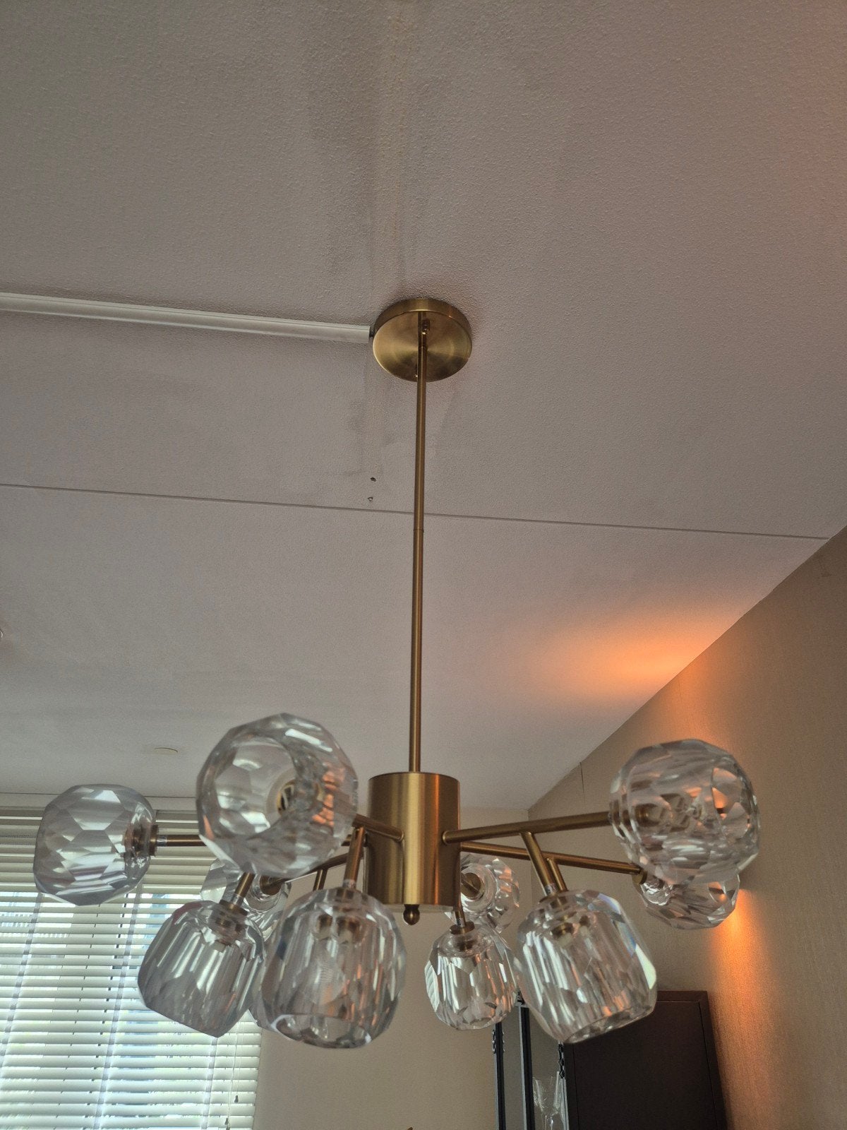 Richmond interiors hanglamp Quinty, Ophalen, Zo goed als nieuw, Glas