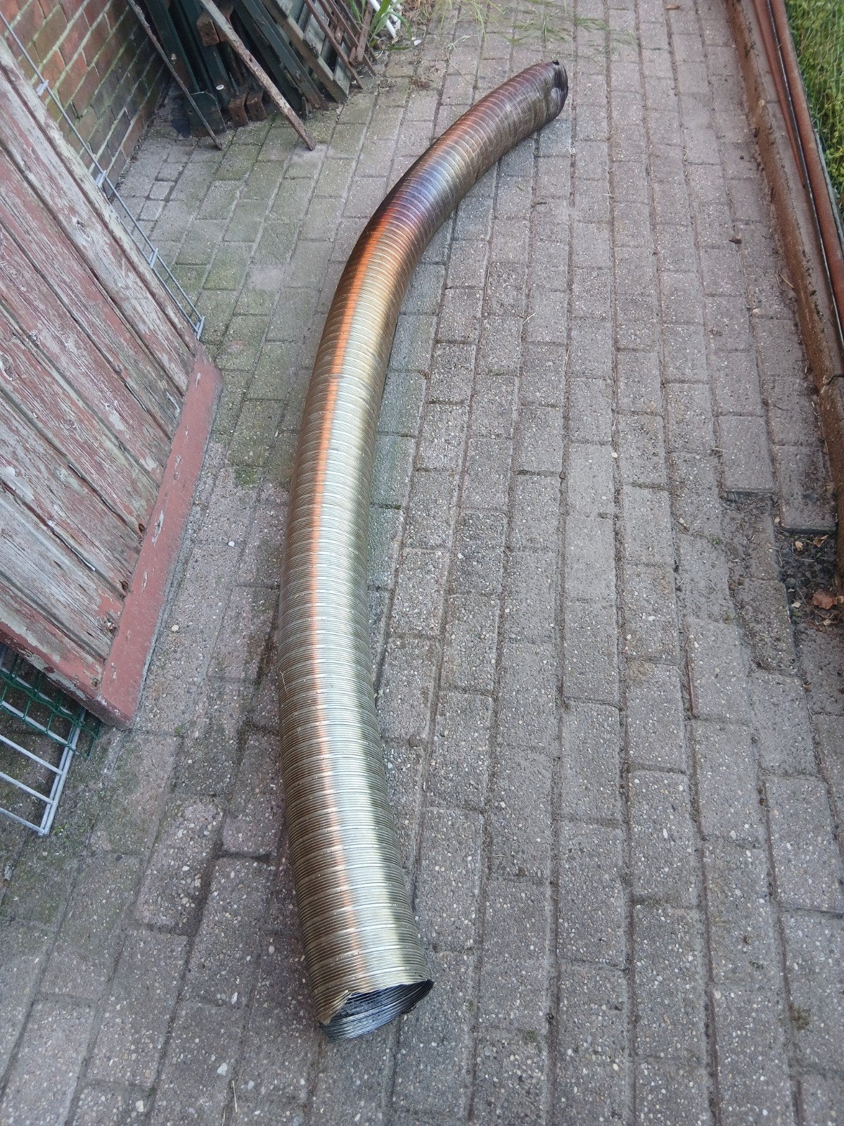 Flexibele afvoerslang / ventilatieslang, Ophalen, Afzuiger