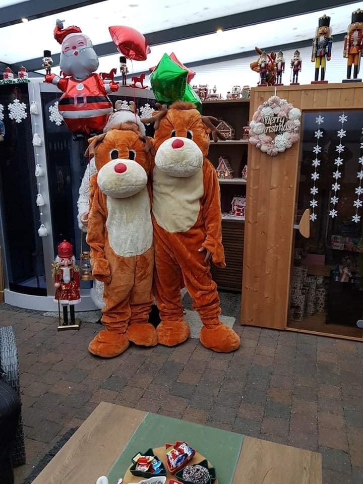 2 nieuwe kerst rendier of eland kostuums, Ophalen, Nieuw