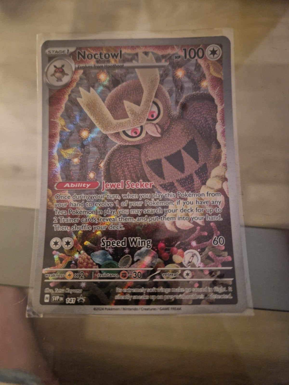 Noctowl 147/SVP Pokémon Kaart - Zo goed als nieuw, Ophalen of Verzenden, Zo goed als nieuw, Losse kaart
