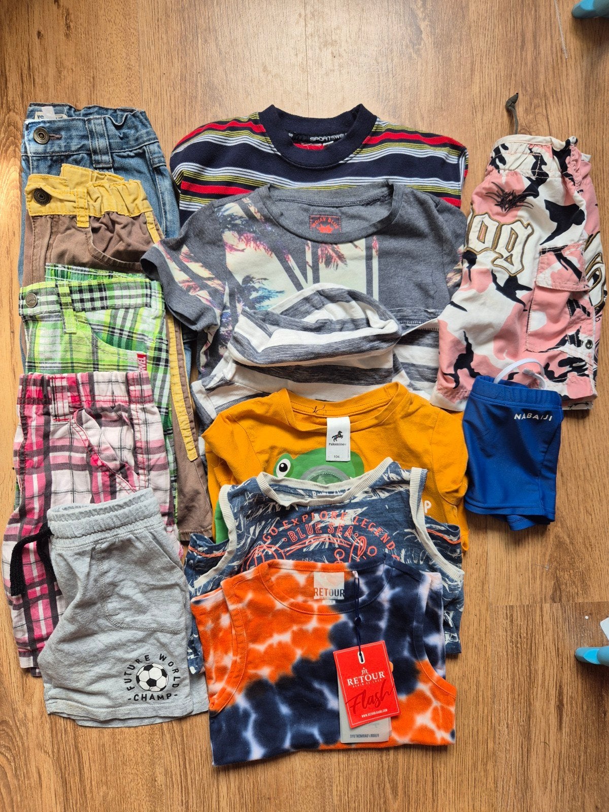 Pakket zomerkleding met 11 items, jongen, maat 98-104, Ophalen of Verzenden, Gebruikt, Maat 98