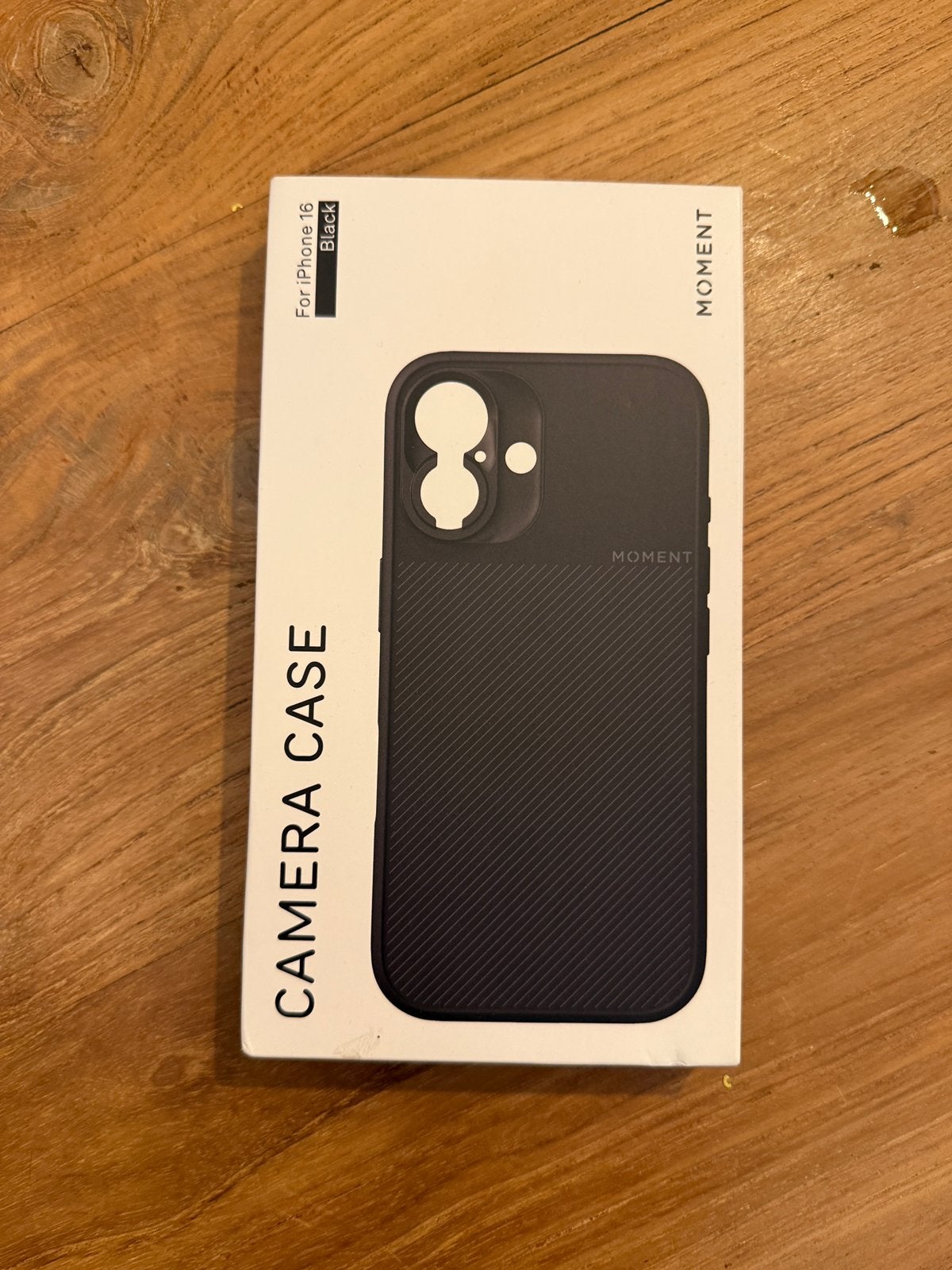Moment Camera Case iPhone 16 – Nieuw in doos, Zwart, Frontje of Cover, Nieuw, Ophalen of Verzenden