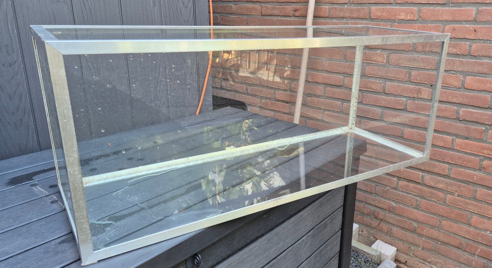Terrarium zonder deksel 100x35x39cm, Dieren en Toebehoren, Ophalen, Gebruikt, Leeg aquarium