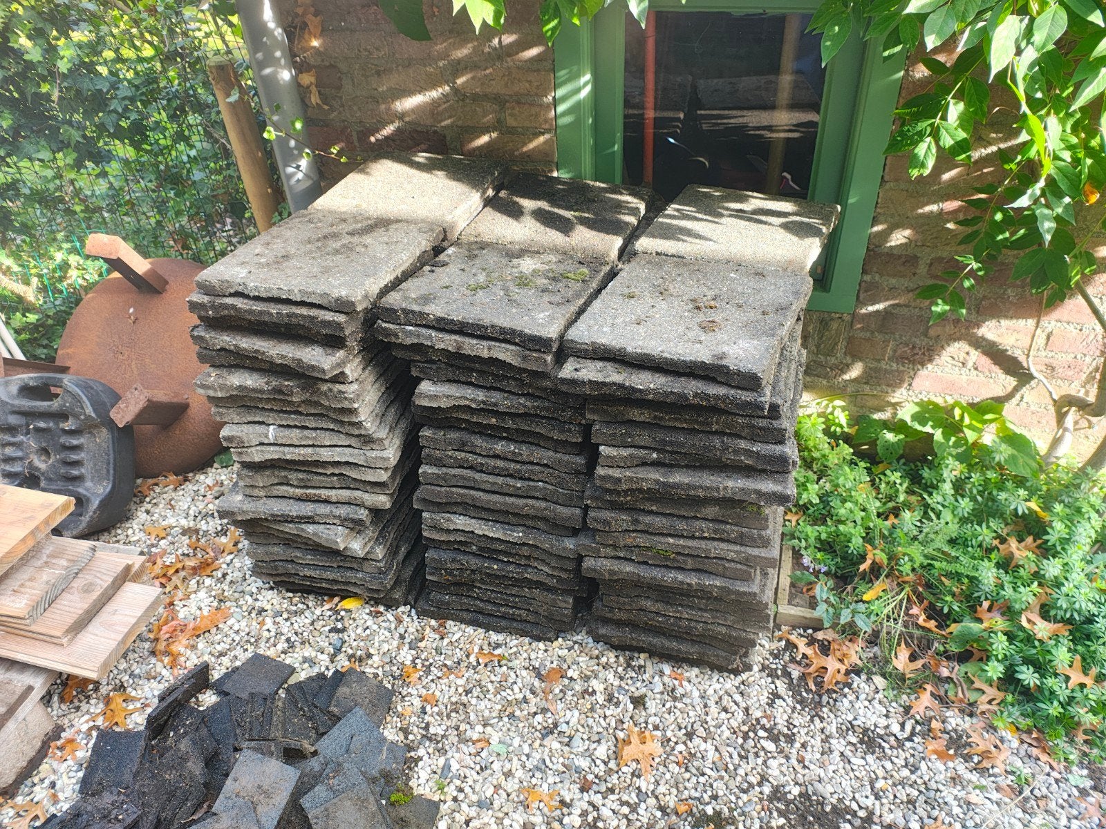 Balkon / Dakterras Tegels 30x30 - Drain Tegels, Ophalen, Overige materialen, Gebruikt, 20 tot 40 cm