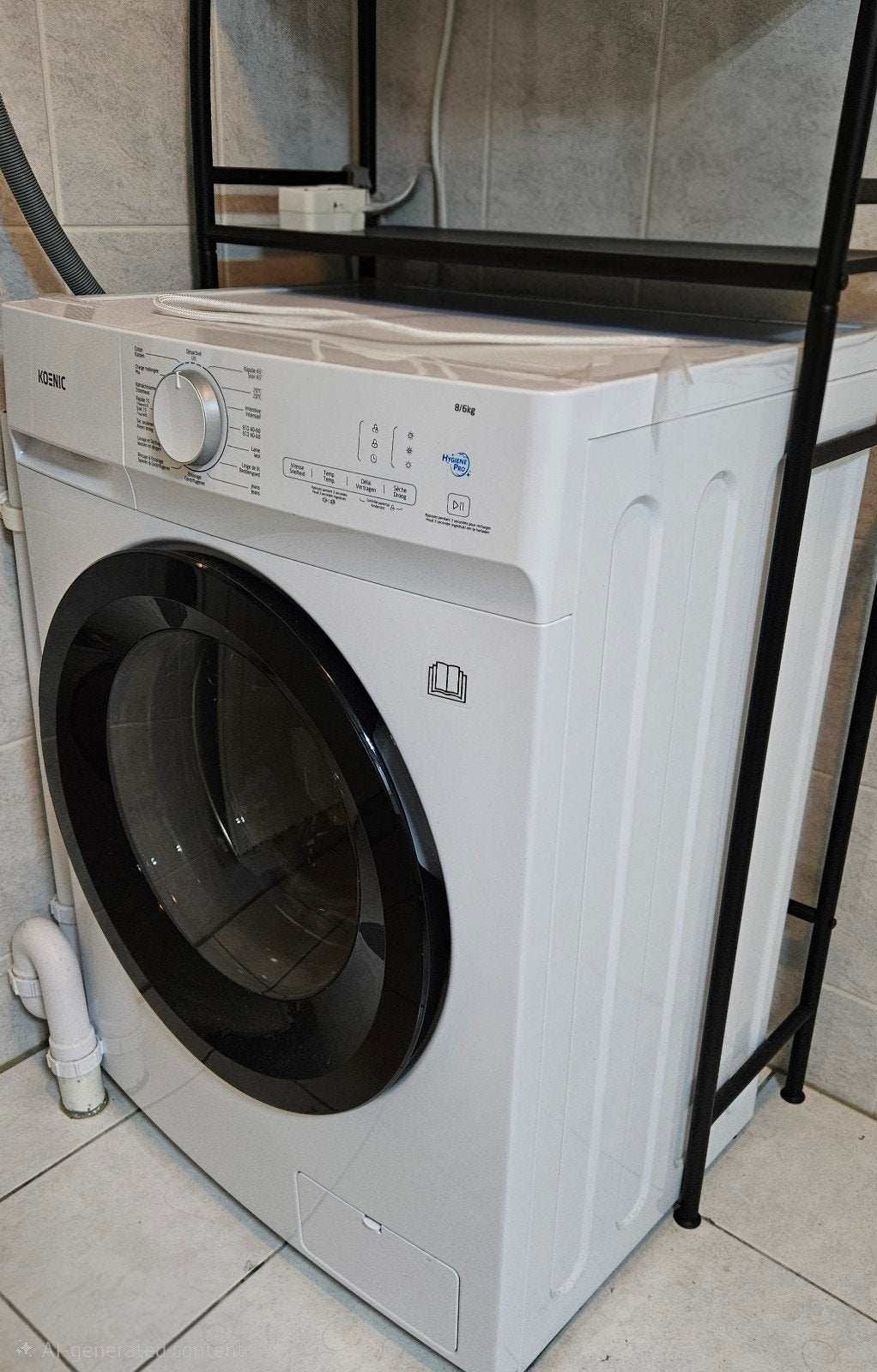 (Emigration sale) Washing Machine + Rack, Ophalen, Zo goed als nieuw