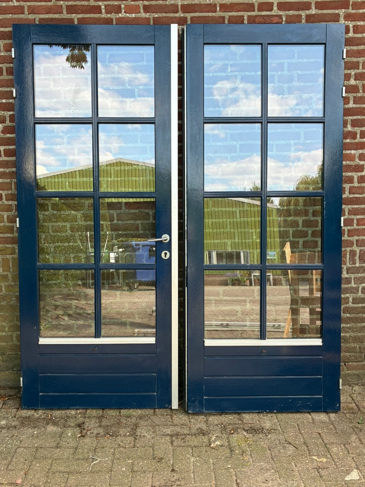 Tuindeuren met kozijn, Ophalen, Deurkozijn, Zo goed als nieuw, 150 tot 225 cm