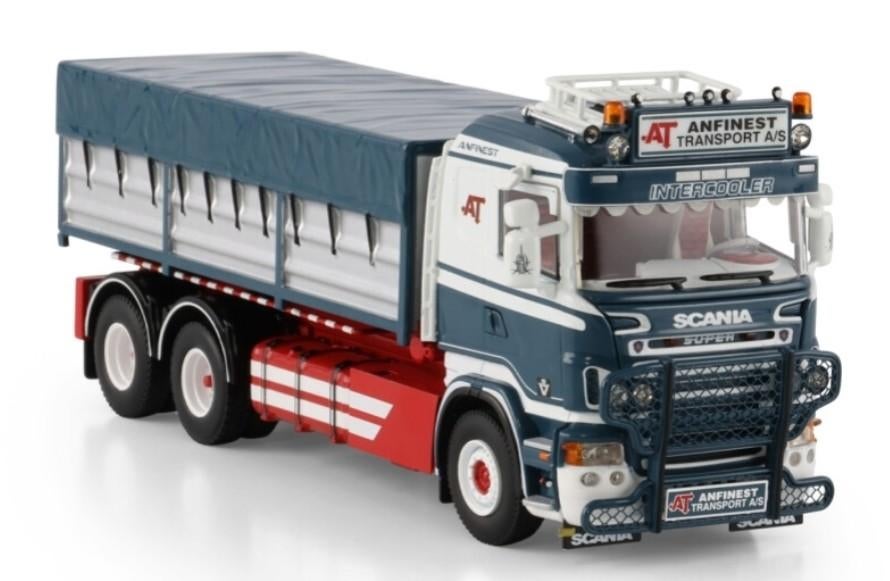 WSI SCANIA R5 ROOF RIGED TRUCK + CONTAINER - ANFINEST, Wsi, ., Nieuw, Ophalen of Verzenden