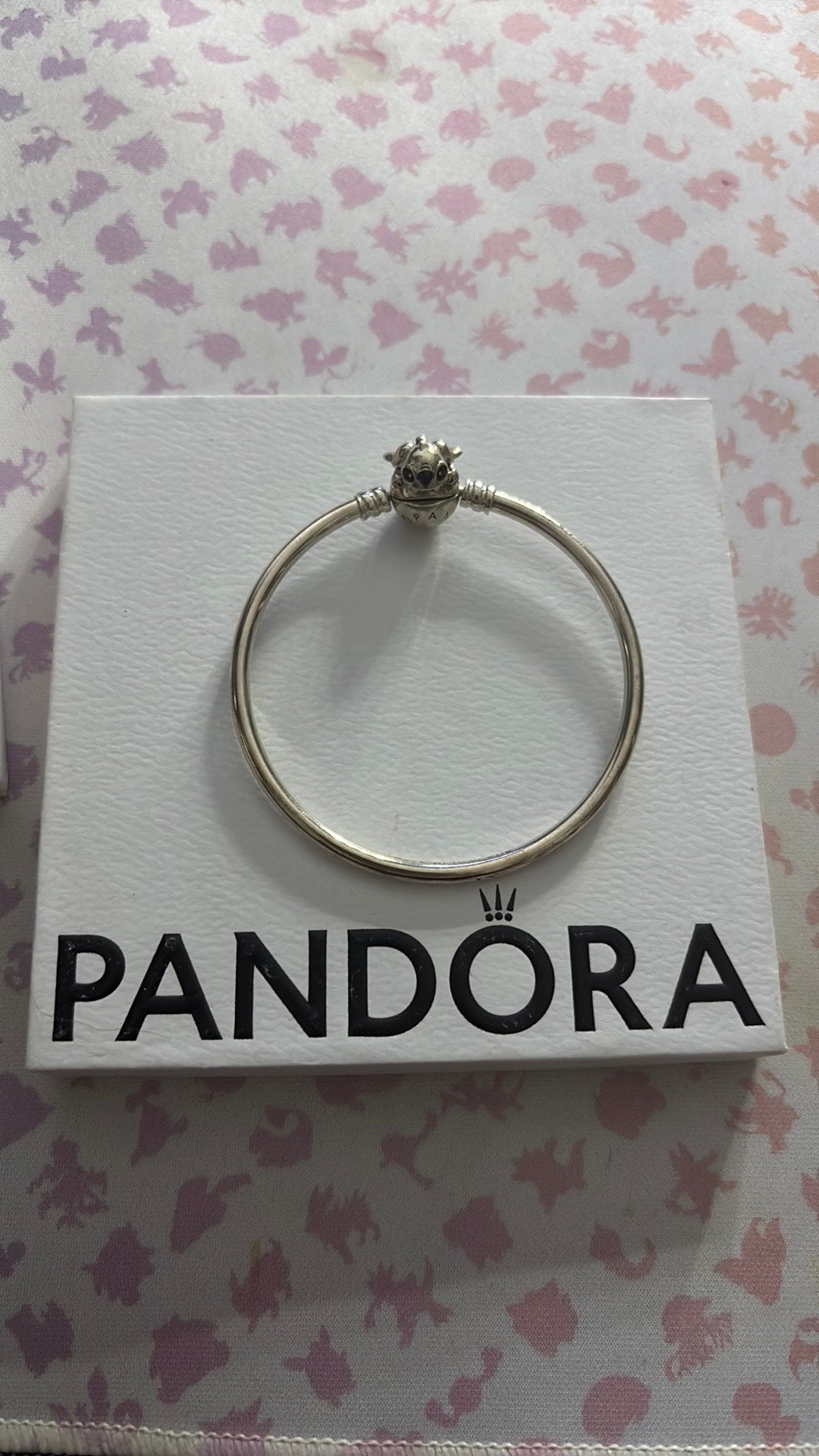 Pandora stitch armband 19 cm, Ophalen, Zo goed als nieuw, Zilver, Pandora
