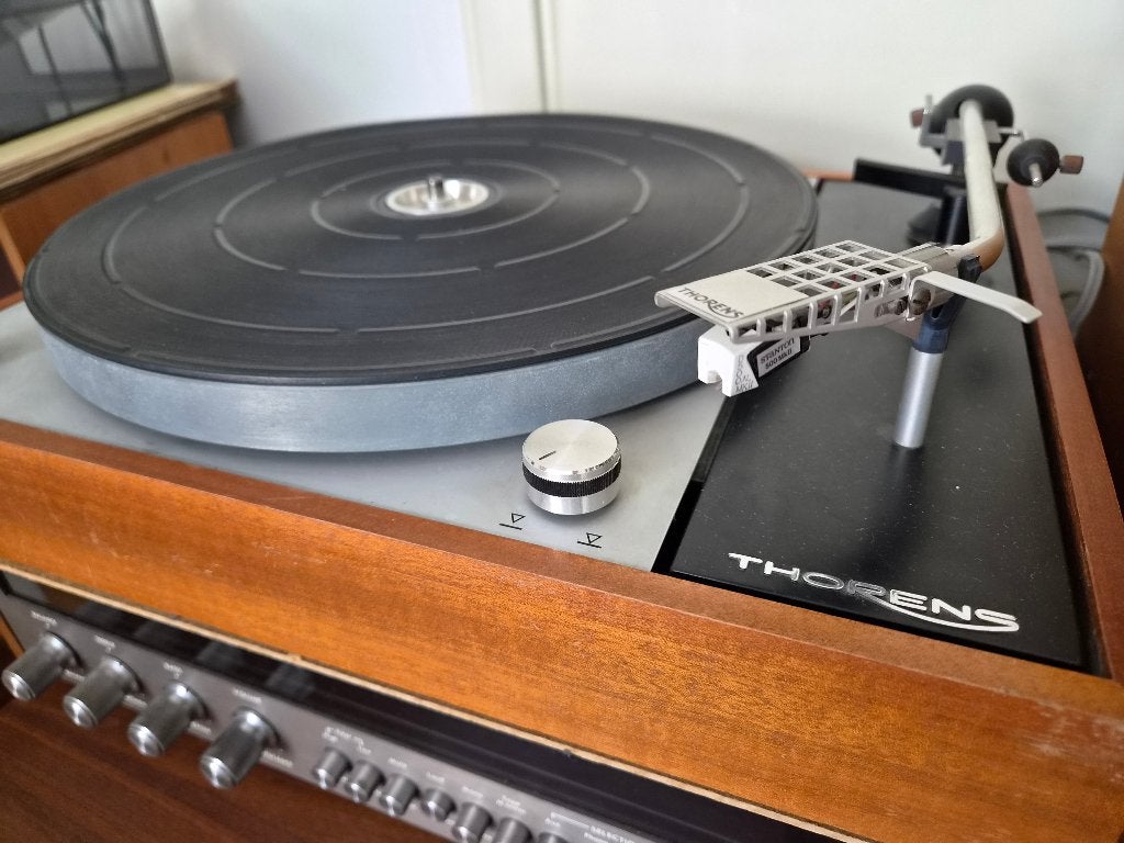 Vintage audio set metThorens TD 150, Marlux Amp + Wharfedale, Ophalen of Verzenden, Gebruikt, Thorens
