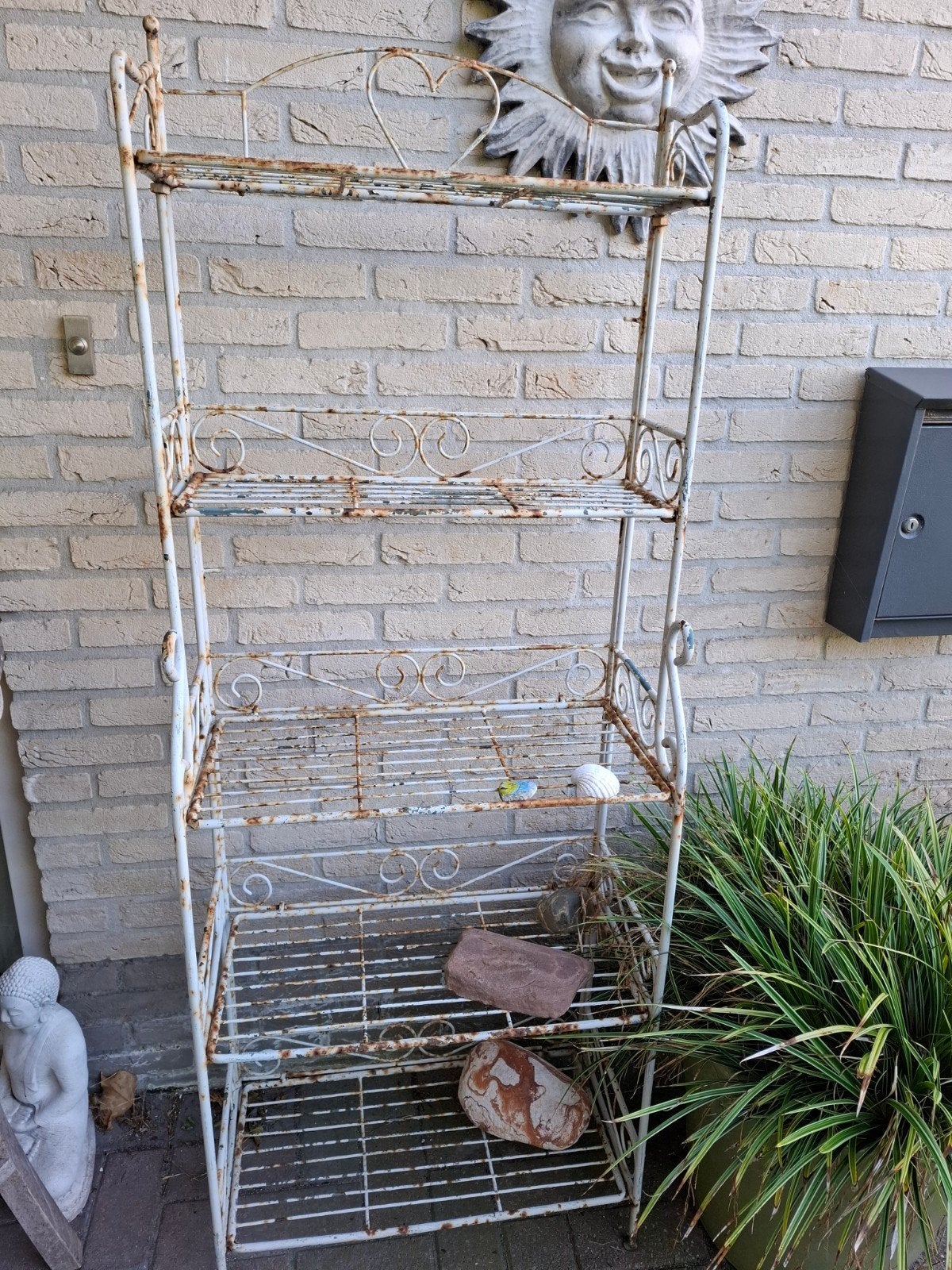 Brocante rek voor in de tuin of in huis, Ophalen
