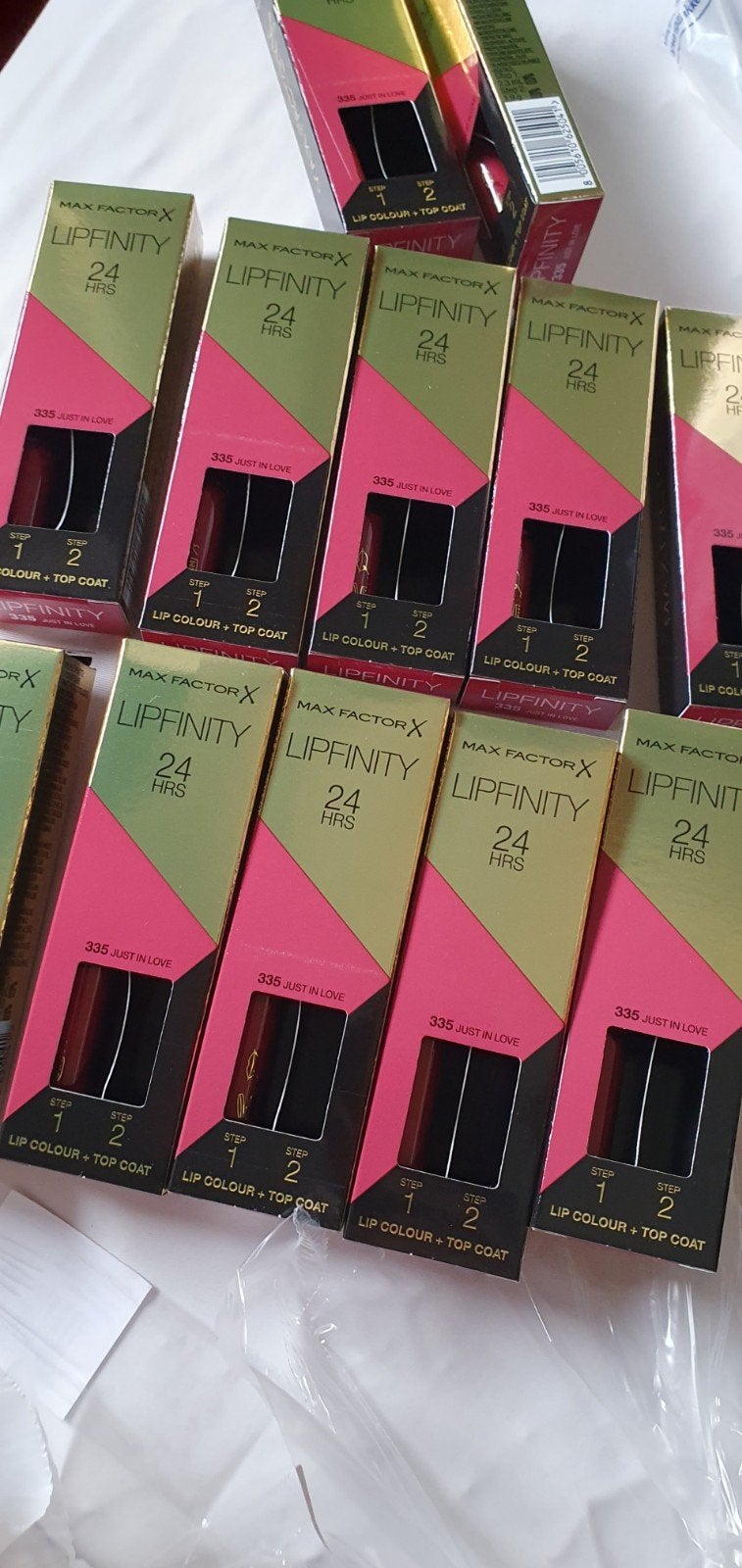 10 stuks Maxfactor lipfinity zonder topcoat nr 335, Verzenden, Nieuw, Overige kleuren, Handen en Nagels