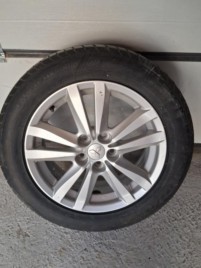 Mitsubishi velg met band 17 inch reservewiel of oud aluminiu, Ophalen of Verzenden, Gebruikt