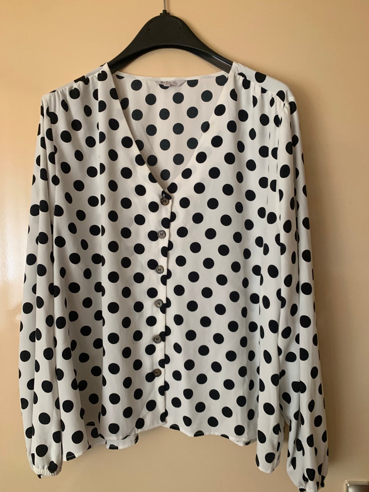 Lieve blouse met zwarte sip maat 50, Ophalen of Verzenden, Zo goed als nieuw, Zwart, Blouse of Tuniek