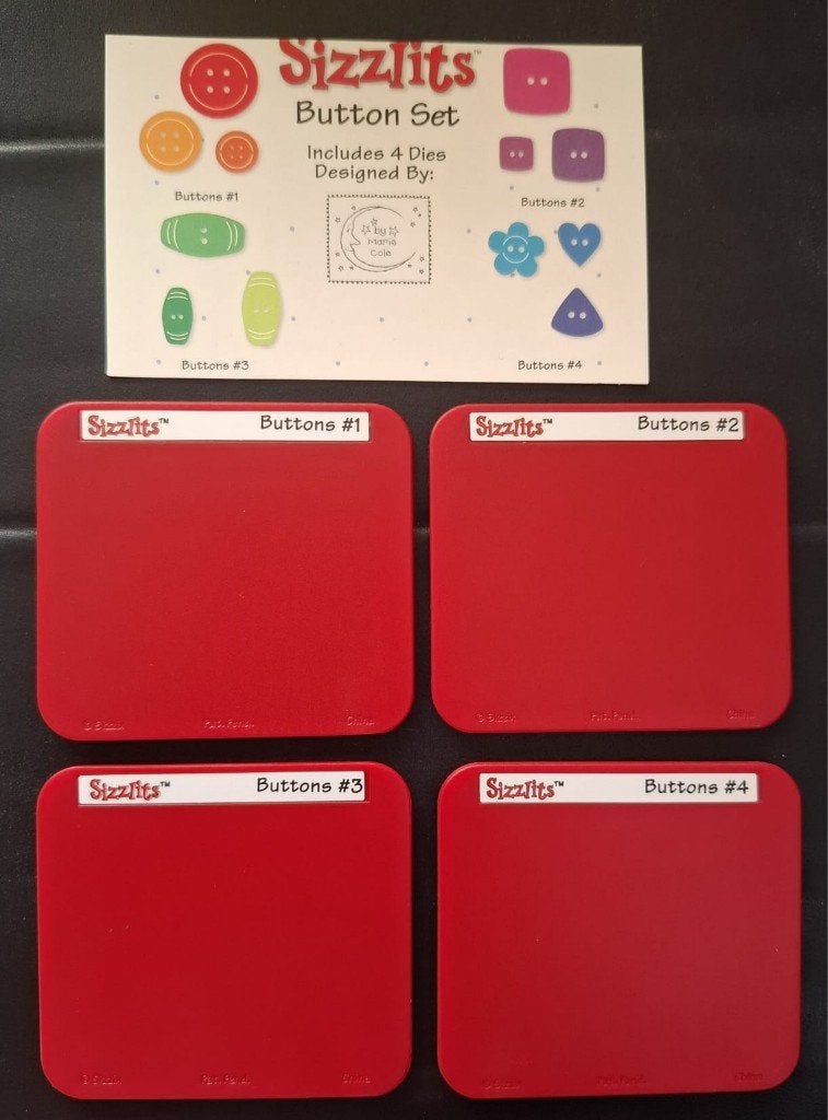 Sizzix Sizzlits Button set, Ophalen of Verzenden, Nieuw, Frame of Mal, Sizzix